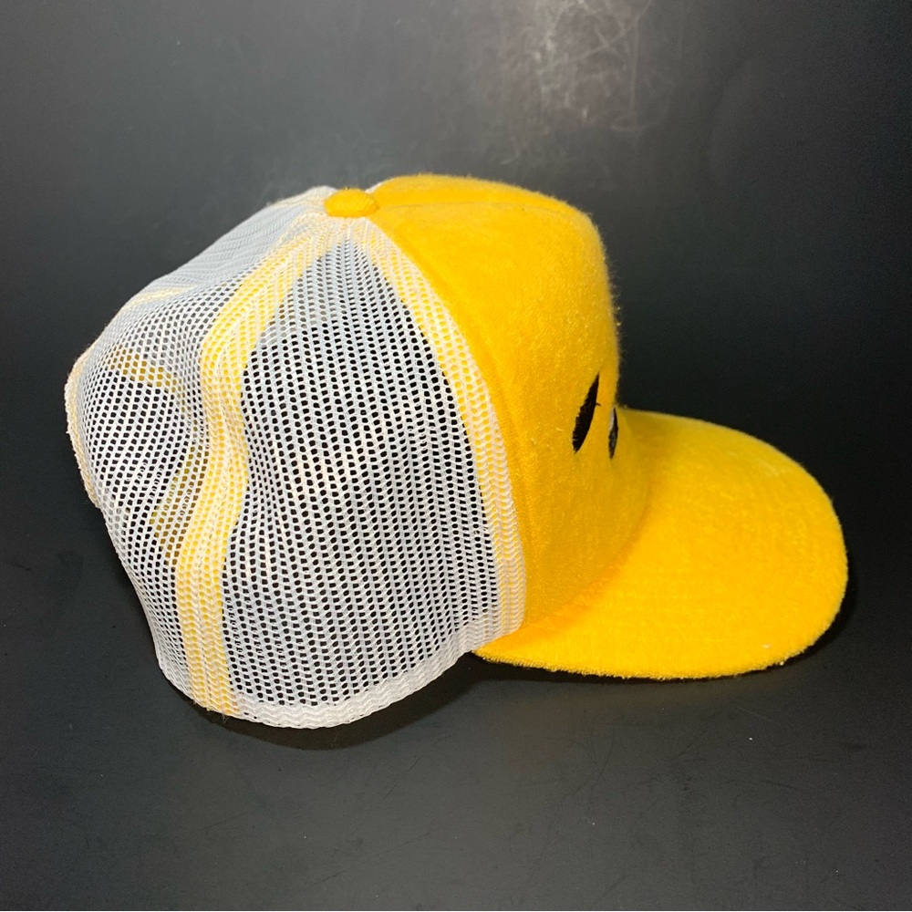 Gudetama Big Face Lazy Egg Trucker Hat Spencer's High Crown Snapback Cap - Picture 3 of 9